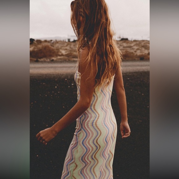 ZARA STRAPLESS TULLE DRESS - Picture 7 of 10